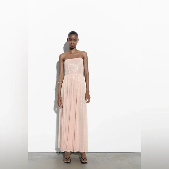 Zara | Dresses | Nwt Zara Sequin Knit Dress | Poshmark